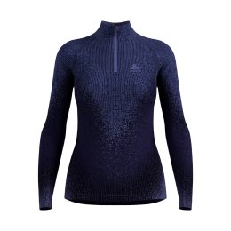 ODLO SOUS-COUCHE TURTLE COL DEMI-ZIP FEMME M 21119 - Skipper Blue