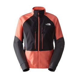 THE NORTH FACE VESTE ZIPPÉE DAWN TURN SOFTSHELL FEMME XS TNF BLACK/RDNTOR/AST