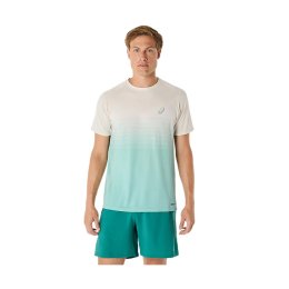 ASICS T-SHIRT MANCHES COURTES SANS COUTURE HOMME XL 201 / BIRCH/OASIS GR