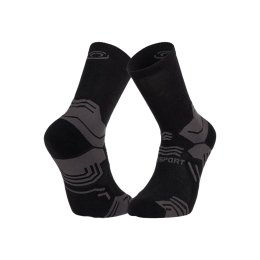 BV SPORT CHAUSSETTES TREK GR HAUTES MIXTE 36/38 001_NOIR/GRIS