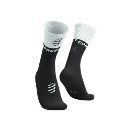 COMPRESSPORT CHAUSSETTES MID COMPRESSION V2.0 MIXTES 45 - 48 BLACK/WHITE