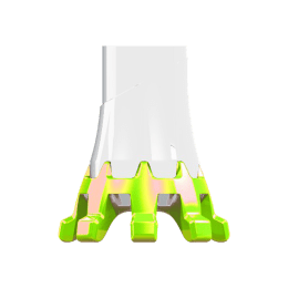 TSL POINTES DE BÂTONS KIT CROSSOVER JAUNES ET BLANCHES . PEARLY WHITE/KIWI