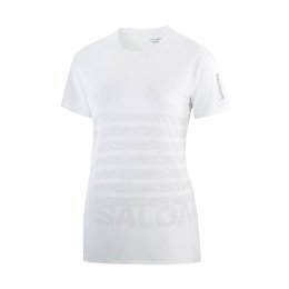 SALOMON T-SHIRT SENSE AERO GFX FEMME BLANC XS WHITE