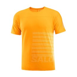 SALOMON T-SHIRT SENSE AERO GFX HOMME ORANGE L ZINNIA