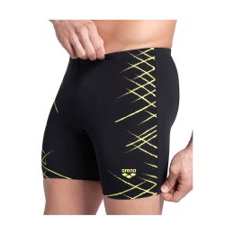 ARENA JAMMER STRAIGHT LINES SWIM HOMME 100 560 / BLACK-SOFT GRE