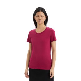 ICEBREAKER T-SHIRT MERINO TENCEL COTON FEMME S CHERRY