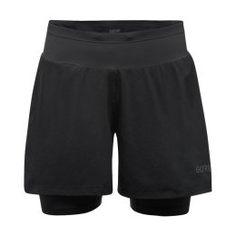 GORE SHORT R5 2 EN 1 FEMME XS/36 9900 - BLACK