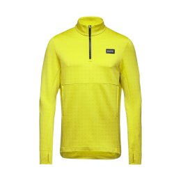 GORE MAILLOT THERMIQUE 1/4 ZIP HOMME M 0800 - NEON YELLOW