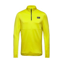 GORE MAILLOT THERMIQUE 1/4 ZIP HOMME L 0800 - NEON YELLOW