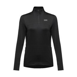 GORE MAILLOT THERMIQUE POUR TOUS LES JOURS 1/4 ZIP FEMME L/42 9900 - BLACK