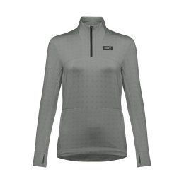 GORE MAILLOT THERMIQUE 1/4 ZIP FEMME M/40 BF00 - LAB GRAY