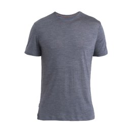 ICEBREAKER T-SHIRT A MANICHE CORTE MERINOS SPHERE II UOMO L MIDNIGHT NAVY HTHR