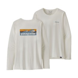PATAGONIA T-SHIRT CAP COOL DAILY GRAPHIC MANCHES LONGUES FEMME L BLWI
