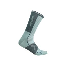 ICEBREAKER CHAUSSETTES HAUTES MERINO RUN+ ULTRALIGHT HOMME 39-41.5 CLOUD RAY/FATHOM GRN