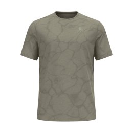 ODLO T-SHIRT MANCHES COURTES ZEROWEIGHT CHILL-TECH HOMME L 10868 - agate gray melange