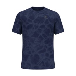 ODLO T-SHIRT MANCHES COURTES ZEROWEIGHT CHILL-TECH HOMME L 21123 - eclipse melange