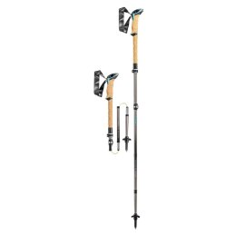 LEKI BÂTONS DE RANDONNÉE CRESSIDA FX CARBON 100-120CM BROWNMETALLIC-MINT-C