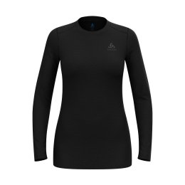 ODLO T-SHIRT À MANCHES LONGUES MERINO 160 FEMME S 15000 BLACK