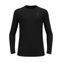 ODLO T-SHIRT À MANCHES LONGUES MERINO 160 HOMME M 15000 BLACK