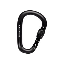 BLACK DIAMOND MOUSQUETON PEARLOCK SCREWGATE TU BLACK