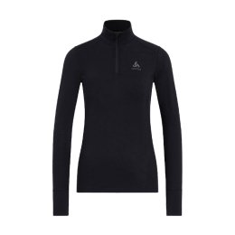 ODLO SOUS-COUCHE DEMI-ZIP MERINO 200 NATURAL FEMME L 15000 - BLACK