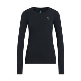 ODLO T-SHIRT MANCHES LONGUES 100% MERINO WARM FEMME M 15000 BLACK