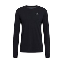ODLO T-SHIRT MANCHES LONGUES 100% MERINO WARM HOMME L 15000 BLACK
