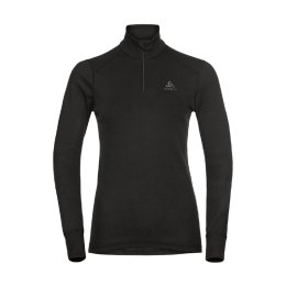ODLO SOUS-COUCHE DEMI-ZIP ACTIVE WARM FEMME XS 15000 BLACK