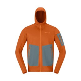NORRONA POLAIRE FALKETIND WARM2 STRETCH CAPUCHE HOMME L 1002_Gold Flame