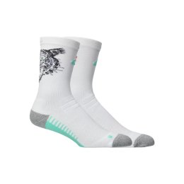 ASICS CHAUSSETTES PERFORMANCE RUN SOCK CREW PARIS S 700 / BR WHITE/CORAL