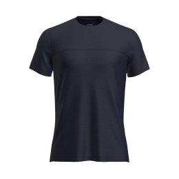 ICEBREAKER T-SHIRT MERINO 125 COOL-LITE SPHERE III COLOUR BLOCK HOMME L MIDNNAVY HTHR/MIDNNAVY/CB