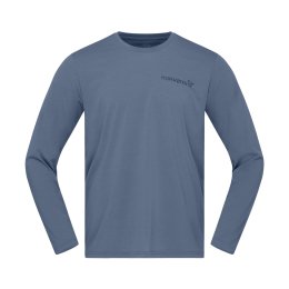 NORRONA T-SHIRT MANCHES LONGUES FEMUND TECH HOMME M 2308_VINTAGE INDIGO