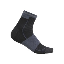 ICEBREAKER CHAUSSETTES RUN+ ULTRALIGHT MINI HOMME NOIRES 42-44 BLACK/GRAPHITE