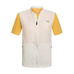 DIADORA VESTE MULTILAYER VEST RUN CREW FEMME S WHISPER WHITE/PALE C