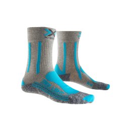 X-SOCKS CHAUSSETTES TREKKING LIGHT FEMME 35-36 GRIS/TURQUOISE