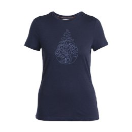 ICEBREAKER T-SHIRT MERINO 150 TECH LITE III FEMME L MIDNIGHT/NAVY