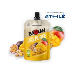BAOUW Purée énergétique Bio 90g UNITE MANGUE - PASSION - GINGEMBRE