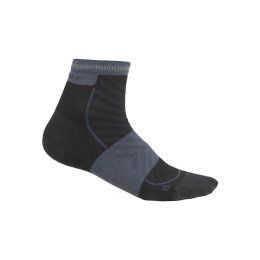 ICEBREAKER SOCQUETTES MÉRINOS ULTRALIGHT RUN+ FEMME 35-37 BLACK/GRAPHITE