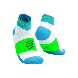 COMPRESSPORT CHAUSSETTES ULTRA TRAIL V2.0 BASSES T1 NORSE BLUE/NEON GREEN