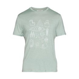 ICEBREAKER T-SHIRT MÉRINO 150 TECH LITE CAMP HOMME M MOSS