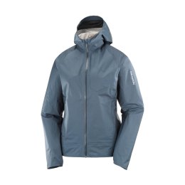 SALOMON VESTE BONATTI WATERPROOF FEMME GRISE XS MIDNIGHT/NAVY