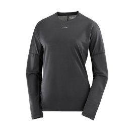 SALOMON T-SHIRT MANCHES LONGUES SENSE AERO FEMME M DEEP BLACK