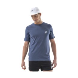 COMPRESSPORT T-SHIRT PERFORMANCE MANCHES COURTES HOMME L INDIGO