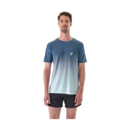 COMPRESSPORT T-SHIRT PERFORMANCE MANCHES COURTES HOMME L POSEIDON/ICE FLOW