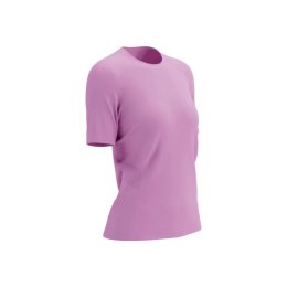 COMPRESSPORT T-SHIRT PERFORMANCE MANCHES COURTES FEMME L CYCLAMEN/REFELCTIVE CYCLAMEN