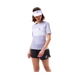 COMPRESSPORT T-SHIRT PERFORMANCE FEMME M LAVENDER/WHITE