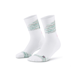 CEP CHAUSSETTES PARIS VIBES 80'S MID CUT HOMME BLANCHES 42 - 45 WHITE/GREEN