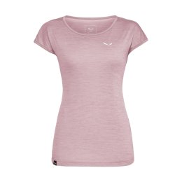 SALEWA T-SHIRT MANCHES COURTES PUEZ MELANGE DRY'TON FEMME M 6595 - ZEPHYR MELANG