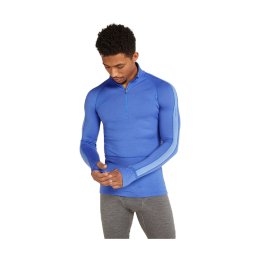 ICEBREAKER SOUS-COUCHE MÉRINO 200 ZONEKNIT DEMI-ZIP HOMME S BRILLIANT/BAJA/CB