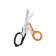 CISEAUX RAPTOR NOIR ORANGE EN BOITE